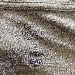 GAP Luxe Heather Gray Tee